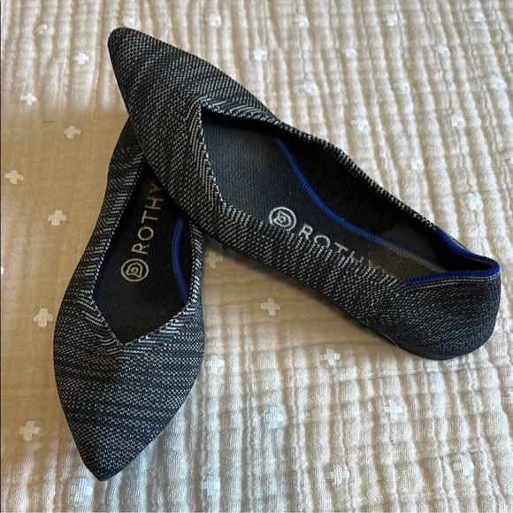 Rothy's Black and Gray Flats - Picture 1 of 7